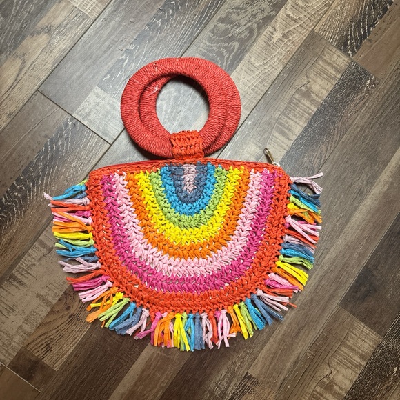 SHEIN rainbow straw bag - Picture 1 of 2
